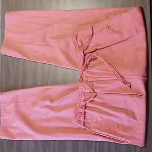 White Stag Elastic Waist Coral Casual Pants w Built in Belt XL 16/18